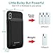 NEWDERY Battery Case for iPhone X Xs, 10000mAh Rechargeable External Charging Charger Case Compatible with iPhone X Xs 10 (5.8 Inches Black) - Extended 300% Battery Life
