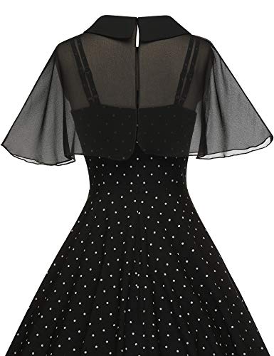 Image of GownTown Women's 1950s Cloak Two-Piece Cocktail Dress