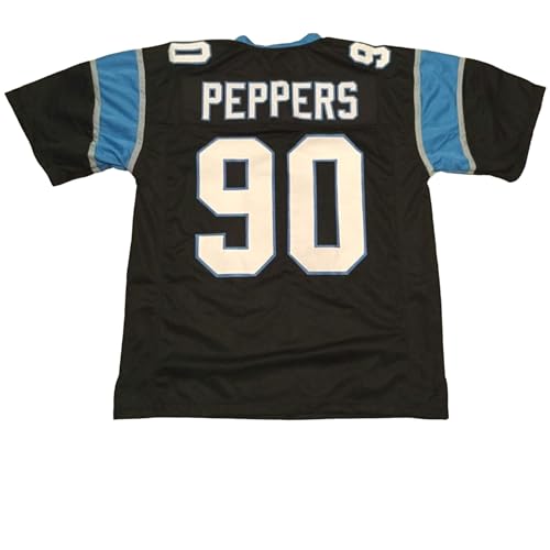 Generic Julius Peppers Jersey Stitched Black Custom Football New No Brand/Logos (US, Alpha, Medium, Regular, Regular, Black)