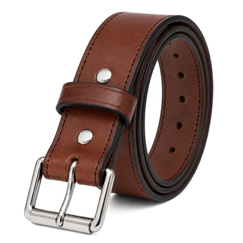 Hanks Gunner Stitched Belt - Full Grain Leather Gun Belt for Men - USA Made