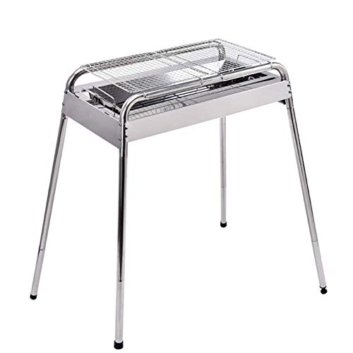 Tragbarer Grill Grill Folding Grillrost Eindickung Edelstahl Holzkohle BBQ Grills for 5-15 Personen-im Freien Picknick Camping-Party-Tools