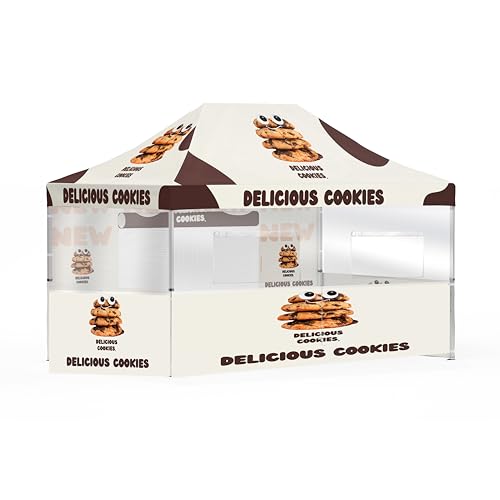 BillyPrint Custom Canopy Tent 10x15 with Logo | Pop Up...