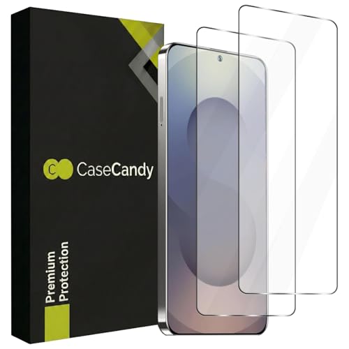 Image of Casecandy - (Pack 2 Tempered Glass Screen Protector for Samsung S25 Ultra 5G | Edge to Edge Tempered Glass Screen Guard for Galaxy S25 Ultra - HD /Fingerprint Working /9H