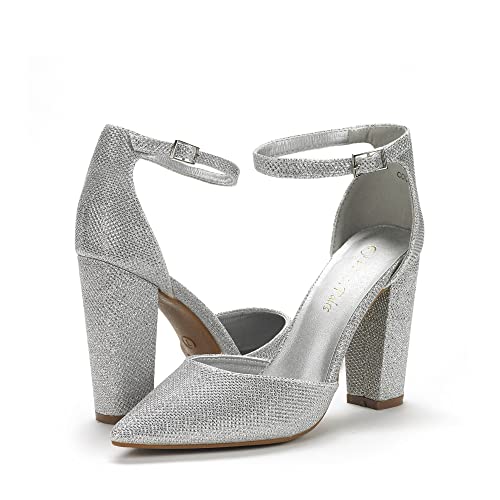 La mejor comparación de Zapatos tacón plateados disponible en línea. 9 Imagen adicional