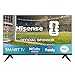 Hisense 32" 32E4QTUK HD LED TV with Freely - Direct Lit LED, Dolby Audio, Natural Colour Enhancer, Games Mode, Sports Mode with Freely, Disney +, YouTube, Netflix