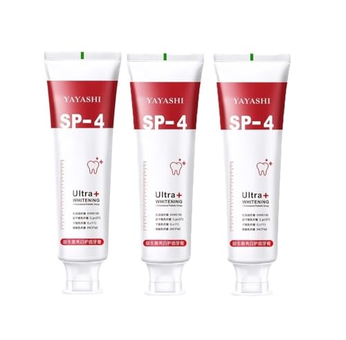 LSYXGS SP-4 Probiotics Brightening Toothpaste Paste Whitening Unflavored 3 Count (Pack of 3)