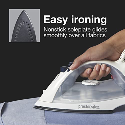Proctor Silex Steam Iron for Clothes With Adjustable Steam Settings - image 3