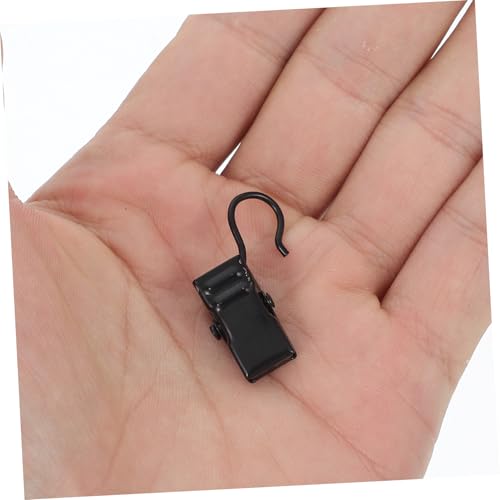 Image of Balacoo 100pcs Heavy-Duty Curtain Hook Clips for Hanging Lights Drapery and Art Displays Versatile Clips for Home Decoration and Quick Installation