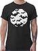 Produktbild T-Shirt Herren - Halloween Kostüm Outfit - Geometrisches Motiv mit Fledermäusen - weiß - XL - Schwarz - t-Shirt kostüm Herren - L190