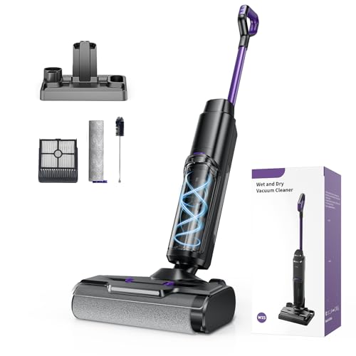 Twotoo Wet Dry Vacuum Cleaner 16,000Pa, 45 Mins Runtime Cleaning Area 2,600 ft², Cordless Vacuum Cleaner, Cordless Vacuum and Mop All in One, Self-Cleaning,for Hard Floors Sticky Messes and Pet Hair