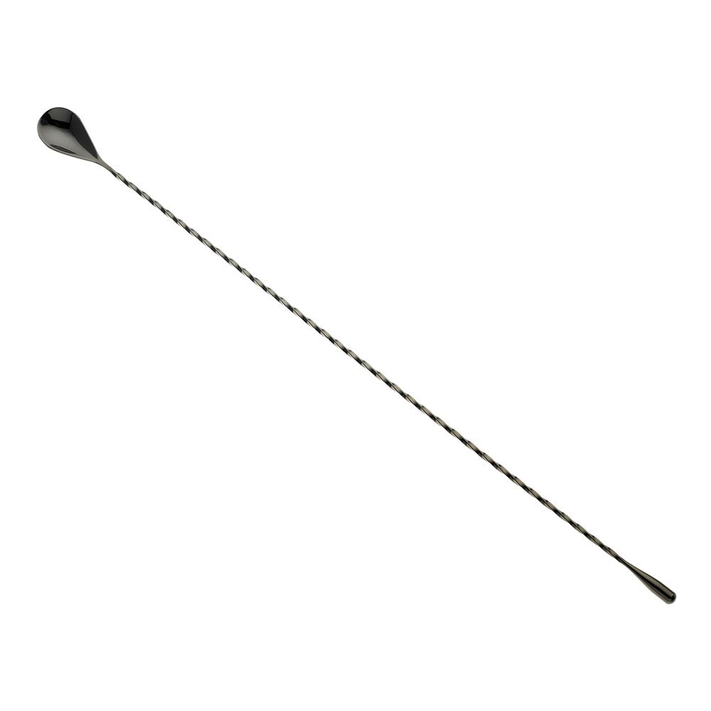 Barfly Bar Spoon Cocktail Stirrer 50 cm Teardrop End Gun Metal Black
