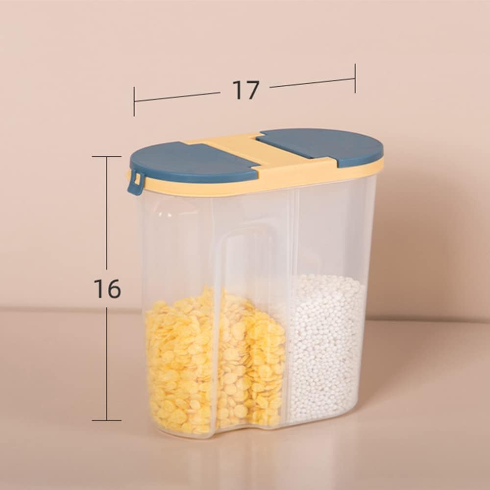 VALINK Cereal Dispenser - Food Storage Container Plastic Clear Dry Goods Container Kitchen Organization for Kitchen Pantry Storage Organization