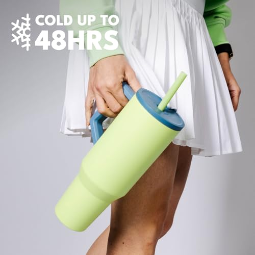 Image of Elemental Spill Proof 40oz Insulated Tumbler with Handle & Straw Travel Mug
