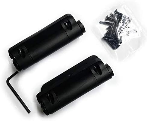 Black Adjustable Spring Hinges with Durable Glass-Filled Nylon for Door, gate, Fencing (One Pair), WI-JH500N-SP