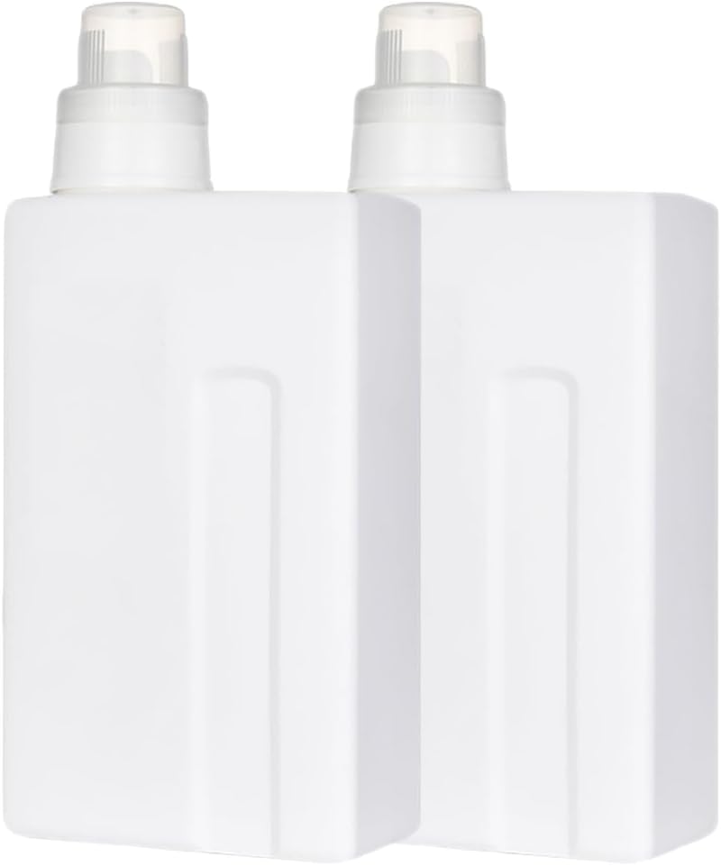 2pcs Laundry Bottle Travel Soap Plastic Soap Dispenser Liquid Powder Laundry Container Refillable Laundry Bottle Travel Laundry Soap Gel or