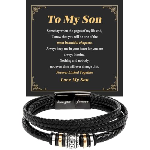 To My Son Bracelet, Bracelet for Son from Parents, Bracelet For Son From Dad, Birthday Gift For Son Bracelet, Bracelet For Son From Mom, Christmas Gift For Son From Parents