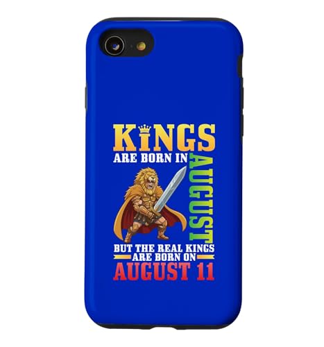 Kings Are Born In 8�� The Real Kings Are Born On 8��11�� �X�}�z�P�[�X iPhone SE (2020) / 7 / 8 �p
