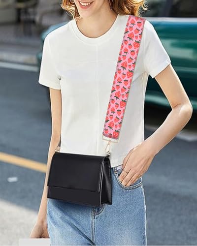 Image of Purse Strap Replacement Crossbody 2 inch Wide Shoulder Strap, Cute Handbag Strap Bag Strap Replacement Belts Adjustable