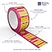 Cool Decorative Packing Tape for Small Business, Cute Designer Printed Packaging and Shipping Tape, Yay I'm Here!, Neon Pink Yellow, 1.88