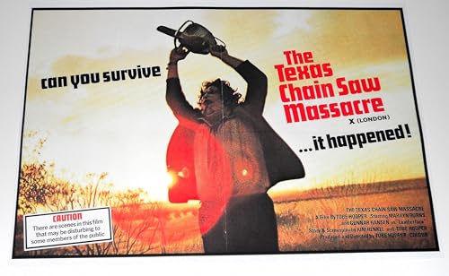 The Texas Chainsaw Massacre 1974 UK QUAD Horror Poster -