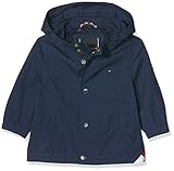 Tommy Hilfiger Boys Coats Tommy Hilfiger Baby-Jungen Hooded Coach Jacket Mantel, Blau (Black Iris 002), (Herstellergröße:80)