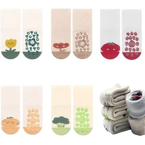 FedMois 5 Pairs Warm Baby Socks Cover