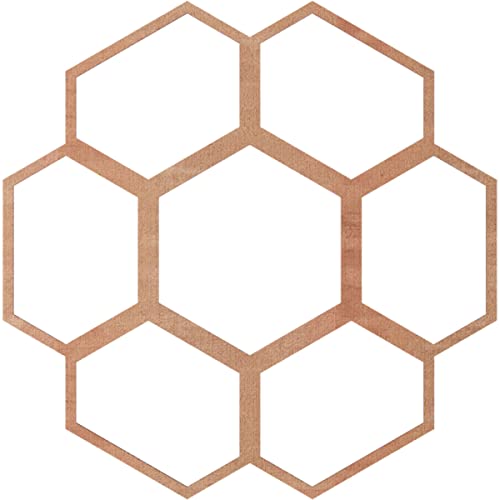 Image of Ekena Millwork 40 inchOD x 17 1 /8 inchID x 1 /4 inchT Florin Wood Fretwork Pierced Ceiling Medallion, Cherry