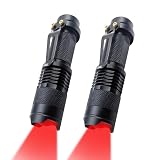 XINFEIBEI Red Light Flashlight 2-Pack