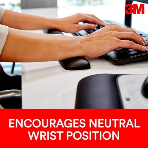 3M Gel Wrist Rest for Keyboards Soothing 3M Gel Technology and Satin Smooth Cover for All Day Comfort and Support Durable and Easy to Clean - Image 2