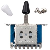 Genuine Alpha parts, made in Korea, fits most import Strat style electric guitars, like Squier or other similar style guitars 5-position switch, designed to replace the cheap stock switches for most guitars and basses Mounting screw holes spacing: 41...