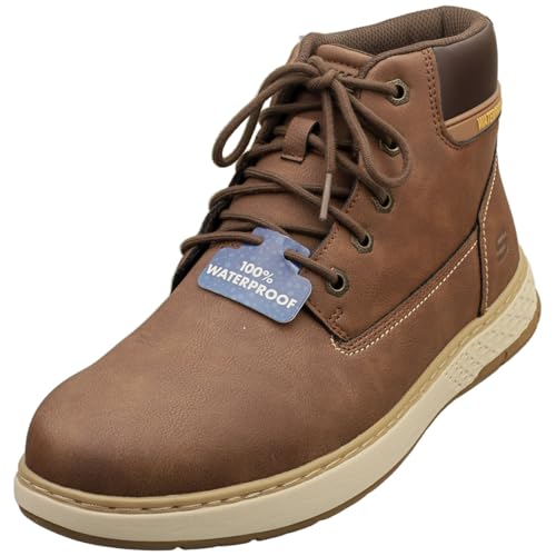 Skechers Men's Garlan - Deno Boot, Brn, 8 Medium