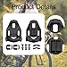 Colaxi Roads Bike Pedals Cleats Practical, Sturdy, Easy to Use, 5 Degree