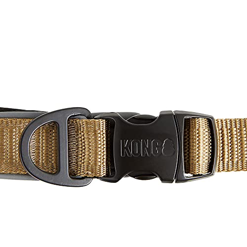 KONG Reflective Shock Absorbing Hands-Free Bungee Dog Leash 6' (Tan)