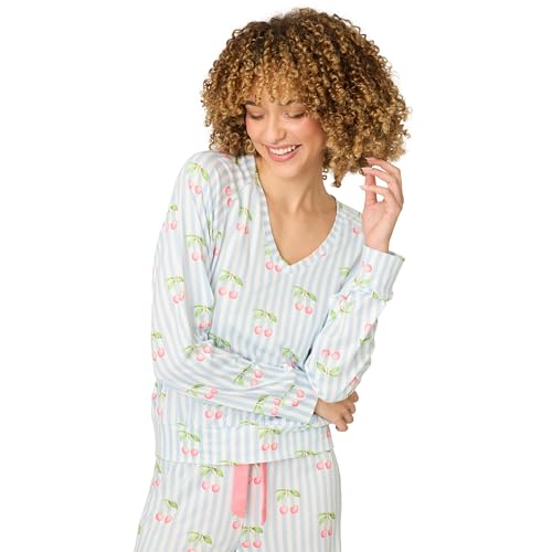Image of PJ Salvage Women's [Amazon Exclusive] Cloud Jersey Open-bottom Pajama 2-piece Pj Set