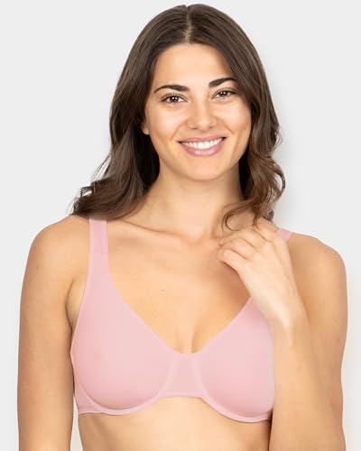 Image of Fruit of the Loom Women's Unlined Underwire Bra - Cotton & Spandex Blend for Natural Shape and Flexibility