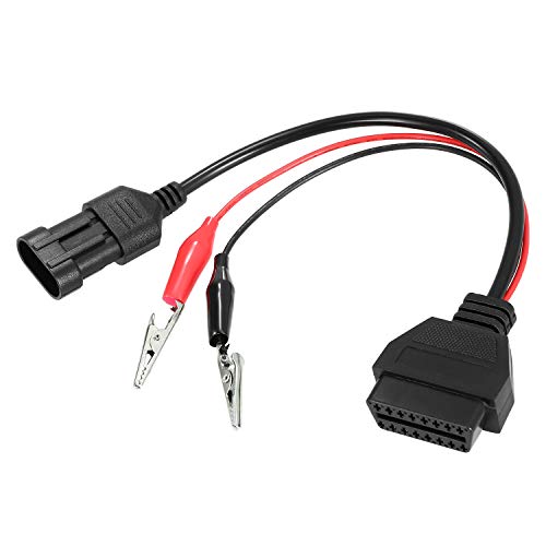 Honeytecs Substituição do cabo de extensão OBD-II para Fiat 3Pin 30cm