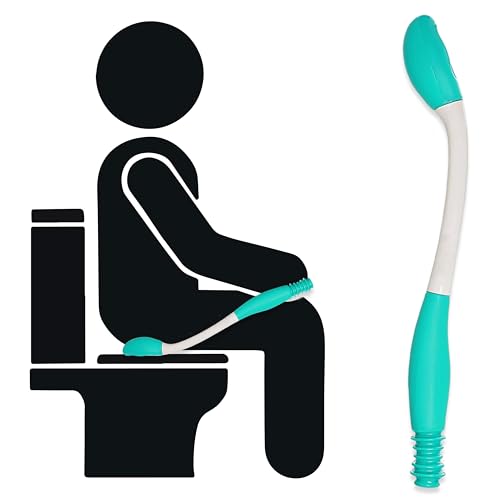 Bum Wiper– Bottom Wiper Toilet Aid – Long Handle Bum Cleaner & Wiper – Toilet Aids for Wiping Bottom, Elderly, Overweight, Pregnant, Disabled, Post Surgery Recover