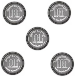 ACR Systems 5-Pack of ACRSB SmartButton Temperature Data Loggers (Cat #01-0184)