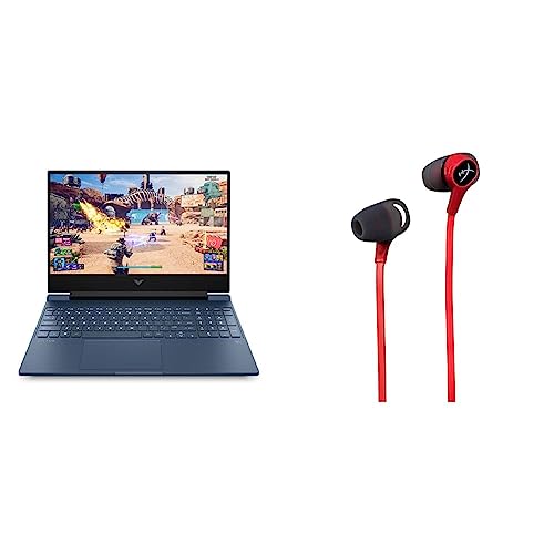 Image of HP Victus Gaming Laptop AMD Ryzen 5 5600H 15.6 inch(39.6 cm) FHD IPS Gaming Laptop & HyperX Cloud Earbuds