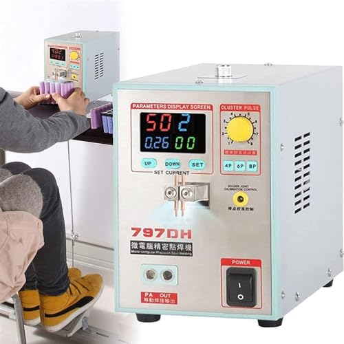 Lithium battery welding machine? High Power Handheld Pulse Spot Welding Machine, Mini Spot Welder with LCD Screen with Hand-Held Spot Welding Pen Dual-Use