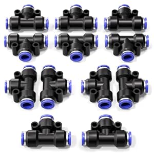Bwintech 12 Stück 12mm 3 Wege T-Stück