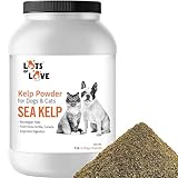 Organic Sea Kelp Powder (7 Pounds, 3.2 KG), Iodine and Thyroid Support for Dog & Cat, Norwegian Kelp Powder Supplement by Lots of Love