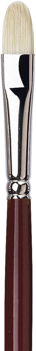 da Vinci Hog Bristle Series 7467 Oil Painting Brush, Filbert Short-Length with Maroon Lacquered Handle, Size 20 (7467-20)