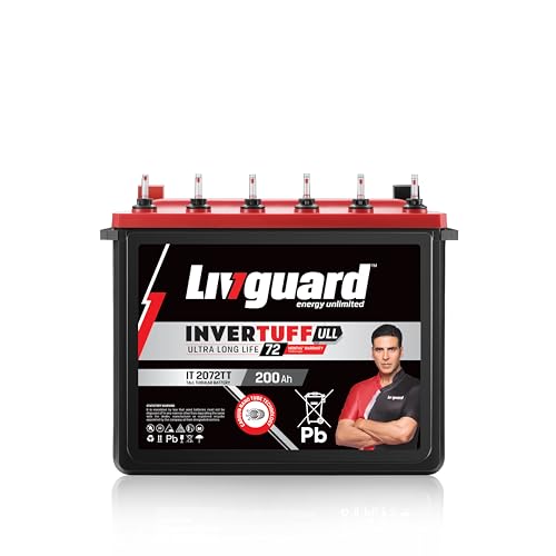Image of Livguard IT 2072TT |Tall Tubular Inverter Battery |200 Ah |72 Months Warranty | Reliable Backup for Home, Office and Shop