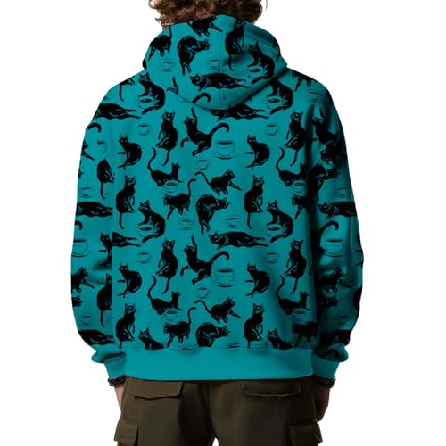 Men's Animal Oversized Hoodies Funny Graphic Long Sleeve Sweatshirts Casual Fall Outdoor Pullover Tops with Pocket2