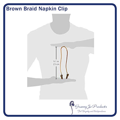 Granny Jo Products Braid Napkin Clip, Brown #TOP2