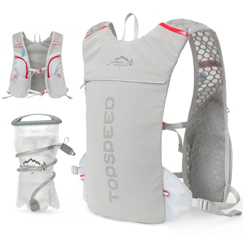 Image of INOXTO Running Hydration Vest Backpack,Lightweight Insulated Pack with 1.5L Water Bladder Bag Daypack for Trail Hiking Running Cycling Race Marathon for Women Men