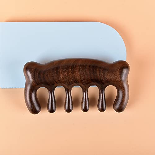 Experience Relaxation: MUJIANG Wooden Hair Comb Massage Embrace Cute Bear!