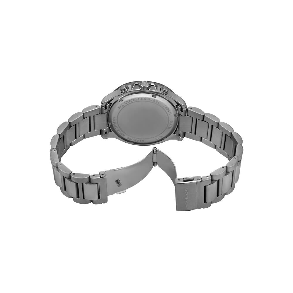 Michael Kors Orologio Sage da uomo, movimento cronografo al quarzo 44 mm con cinturino in acciaio inossidabile