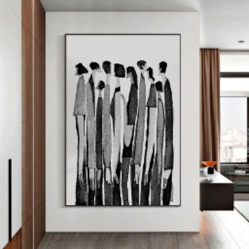 Impression sur toile encadrée haut de gamme, art mural abstrait de luxe